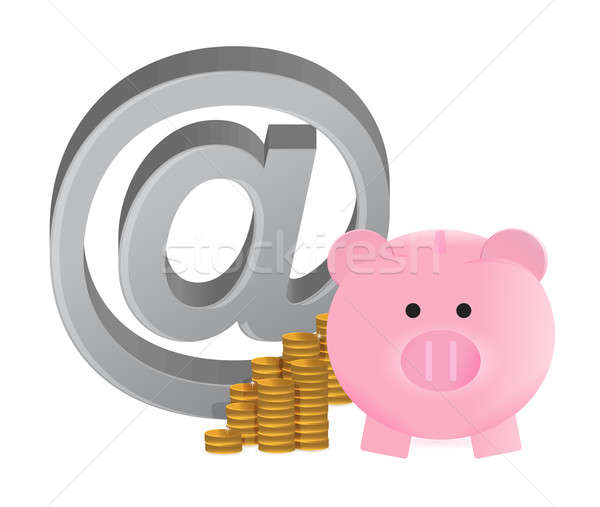 Online Savings Illustration Design Stock Photo C Alex Pretelt