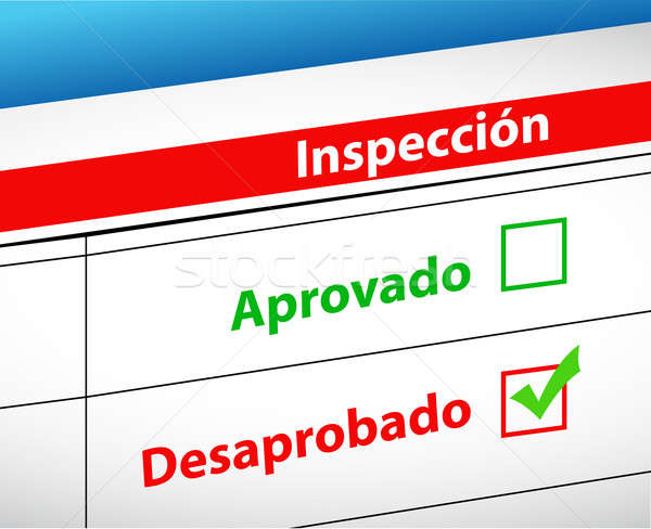 Inspection Results passed or fail  Stock photo © alexmillos