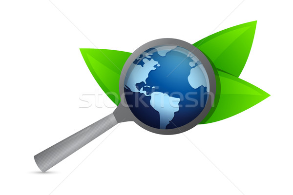 Stock photo: Global search illustration design over a white background