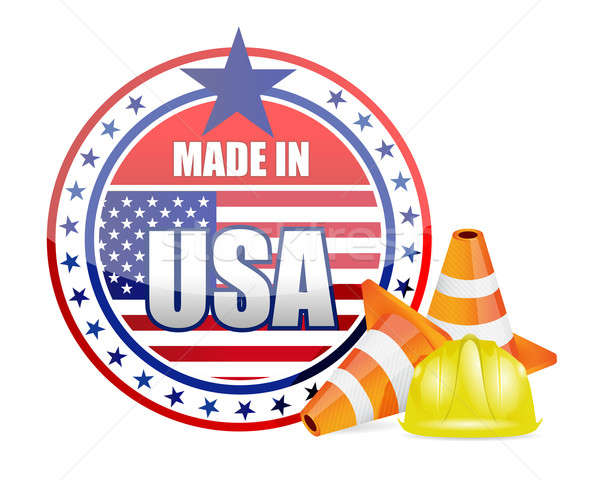 Made in usa. protection warranty Stock photo © alexmillos