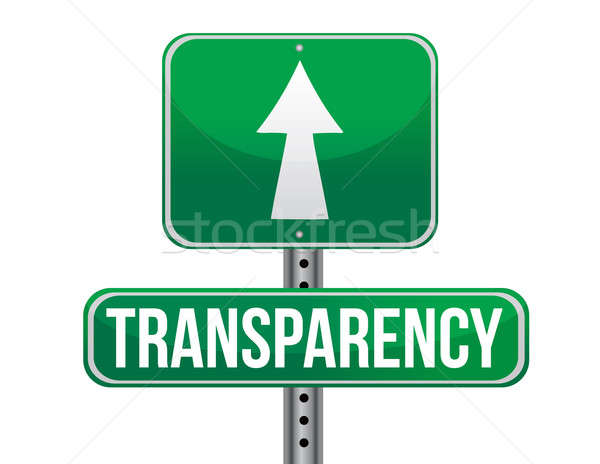 transparency road sign illustration design over a white backgrou Stock photo © alexmillos