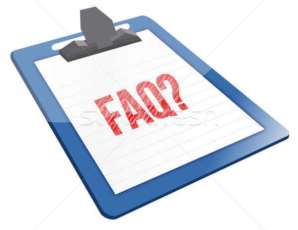 FAQ Icon clipboard  Stock photo © alexmillos