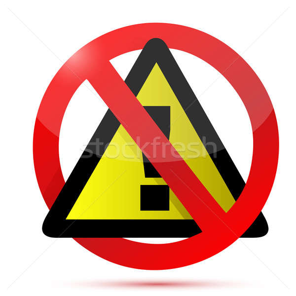 Dont warning sign illustration design Stock photo © alexmillos