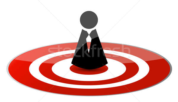 Target icon avatar illustration design  Stock photo © alexmillos