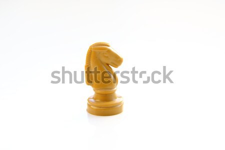 Schach Ritter isoliert weiß Stock foto © alexmillos