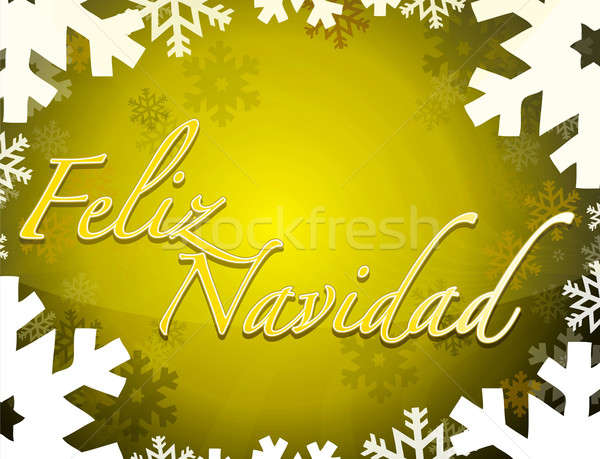 Spanish - Merry christmas themed background Stock photo © alexmillos
