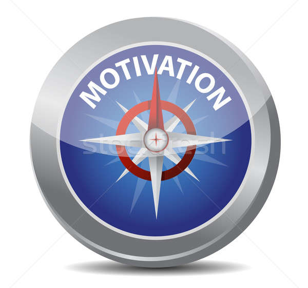 Motivation rouge mot carte monde signe [[stock_photo]] © alexmillos