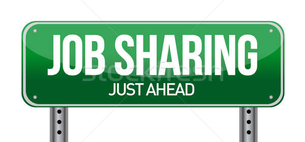 job sharing sign Stock photo © alexmillos