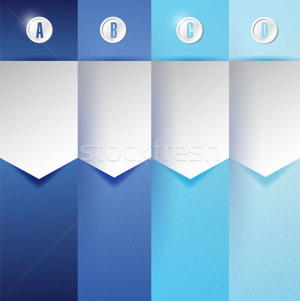 Aanpasbare Blauw textuur banners infographics web Stockfoto © alexmillos