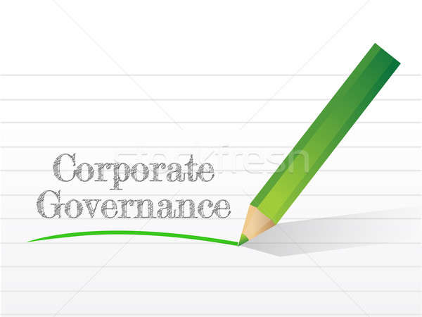 Corporate governance message written Stock photo © alexmillos