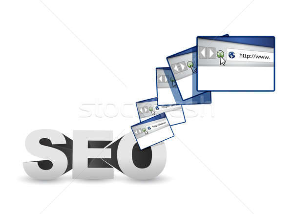 seo browser website illustration Stock photo © alexmillos