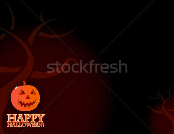 Halloween card background illustration design Stock photo © alexmillos