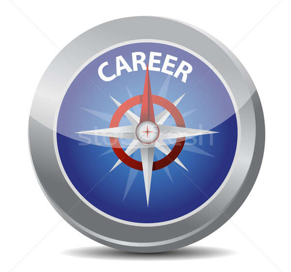 Career the way indicated by compass Stock photo © alexmillos