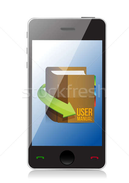 Online User guide, user manual book illustration design Stock photo © alexmillos