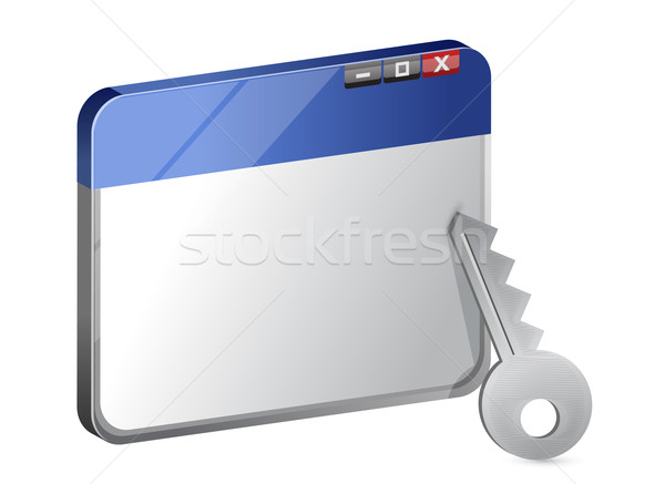 Protected internet browser Stock photo © alexmillos