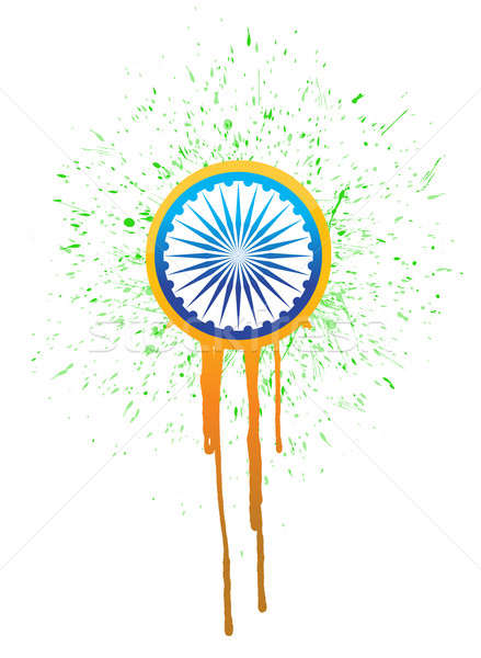 India inchiostro gocce illustrazione design bianco Foto d'archivio © alexmillos