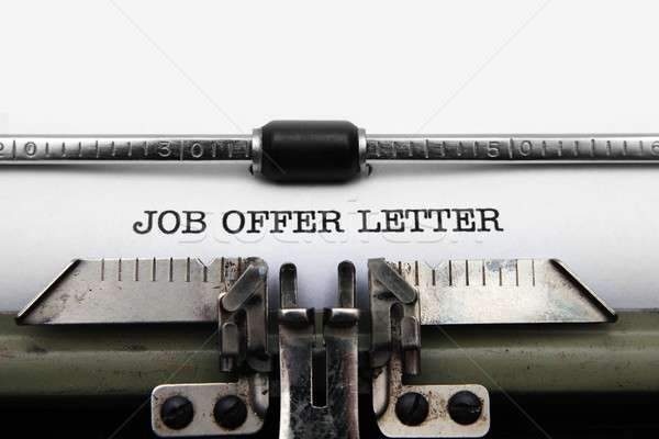 Job offer  letter Stock photo © alexskopje