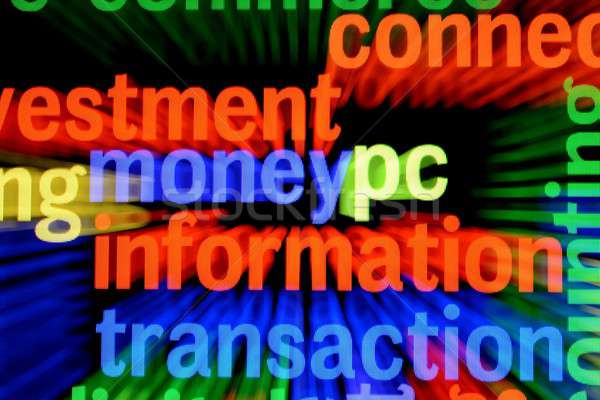Geld informatie transactie kantoor pen markt Stockfoto © alexskopje