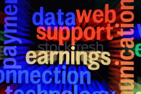 Data support earnings Stock photo © alexskopje