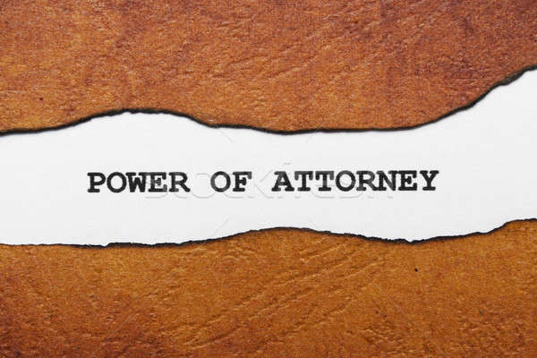 Power of attorney Stock photo © alexskopje