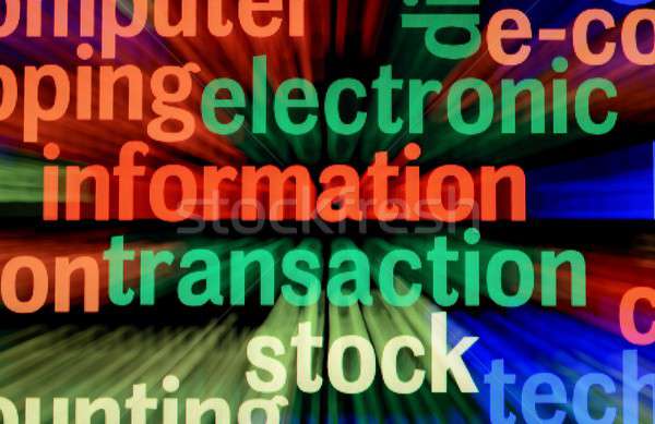 Elektronikus információ tranzakció üzlet internet technológia Stock fotó © alexskopje
