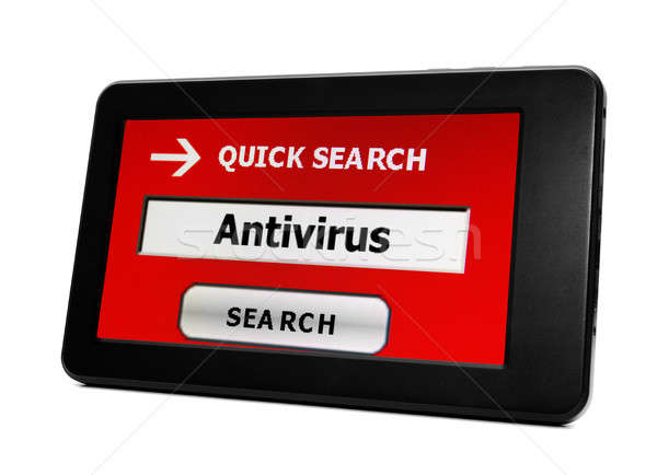 Antivirus Internet red web comunicación negro Foto stock © alexskopje
