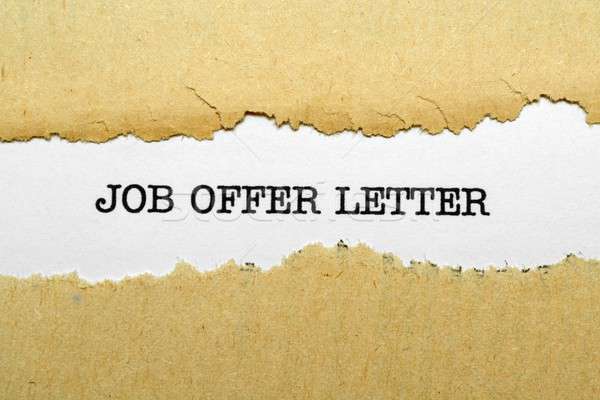 Job offer letter Stock photo © alexskopje