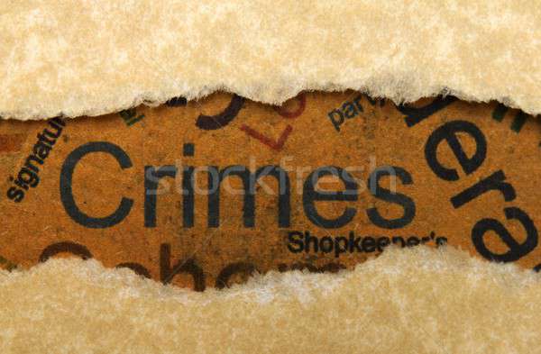 Crime concept Stock photo © alexskopje