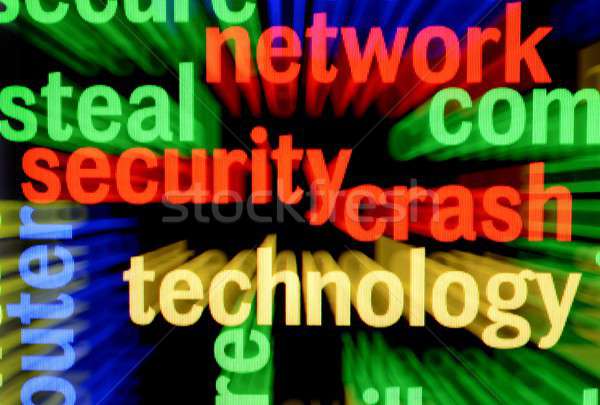 Sieci bezpieczeństwa crash technologii klawiatury internetowych Zdjęcia stock © alexskopje
