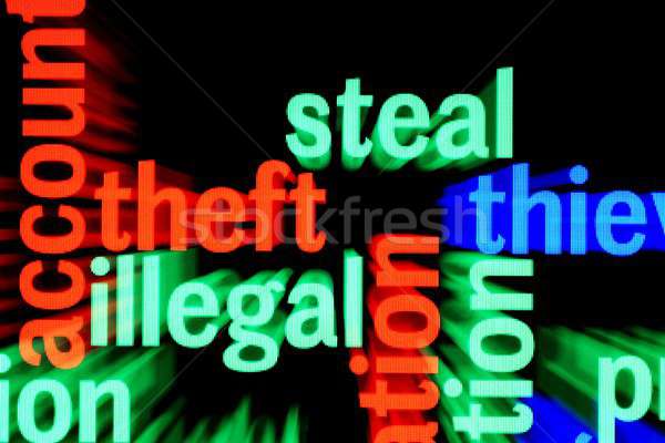 Steal illegal web Stock photo © alexskopje