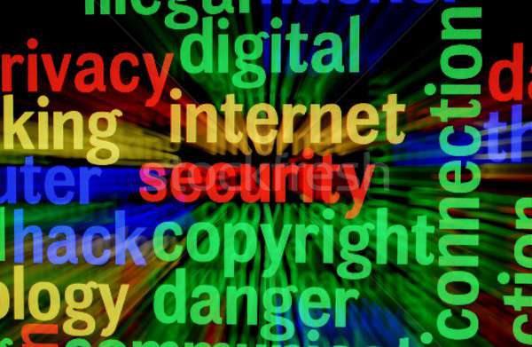 Internet segurança direitos autorais tecnologia teclado fundo Foto stock © alexskopje