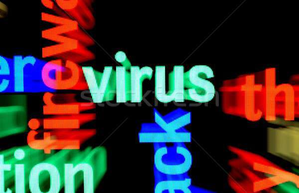 Virus technologie clavier sécurité réseau web Photo stock © alexskopje