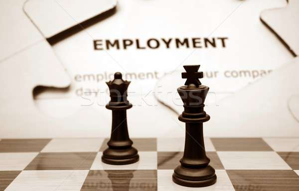 Foglalkoztatás nők munka terv barátok férfiak Stock fotó © alexskopje