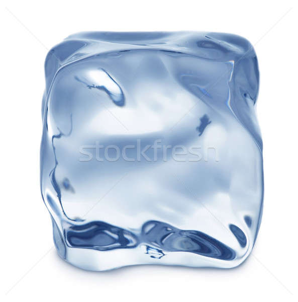 Cubo de hielo agua luz beber blanco frío Foto stock © Alexstar