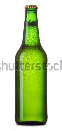 Verde botella cerveza luz bar caída Foto stock © Alexstar