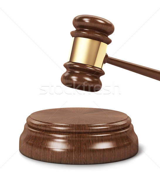 Ciocănel drept judecător tribunal obiect legal Imagine de stoc © Alexstar