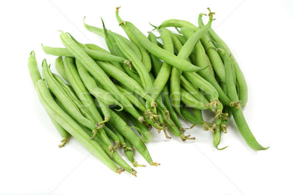 [[stock_photo]]: Haricots · verts · blanche · alimentaire · nature · manger