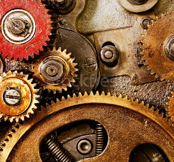 老 產業 復古 鋼 復古 齒輪 商業照片 © Alexstar