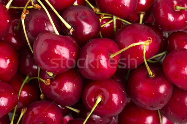 Foto stock: Cereja · vermelho · cerejas · água · fundo · padrão