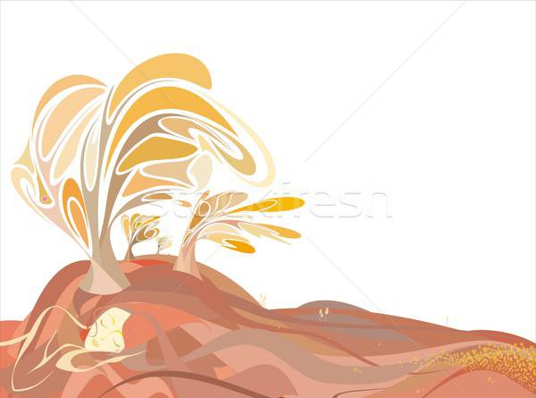 осень время девушки форме землю луговой Сток-фото © Aliftin