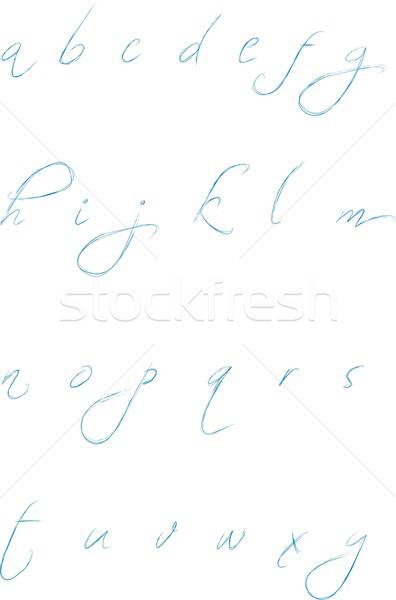 карандашом вектора алфавит небольшой письме Сток-фото © Aliftin