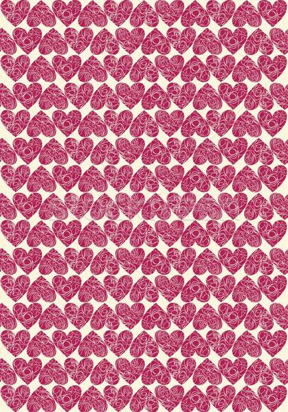 Muchos corazones rojo corazón superficie papel Foto stock © Aliftin