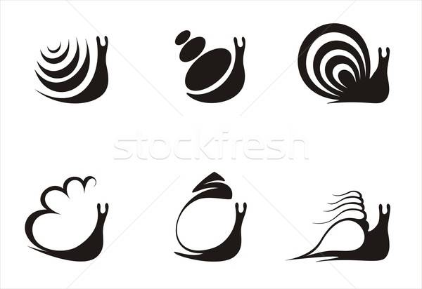 logo snail Stock photo © Aliftin
