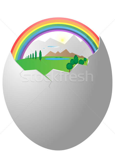 Life in egg shell Stock photo © Alina12