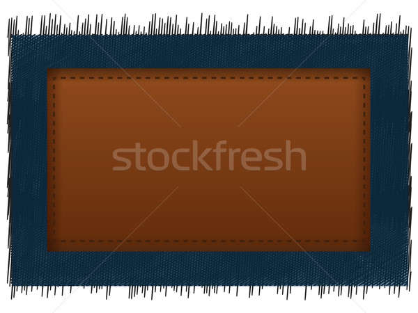 Stock photo: Label and fabric