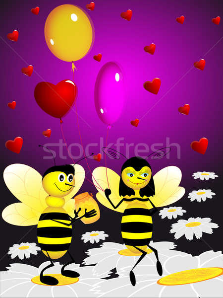 Two bees Stock photo © Alina12