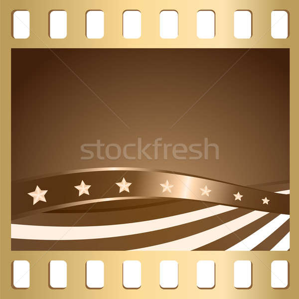 Slide bandiera immagine USA forma Foto d'archivio © Alina12