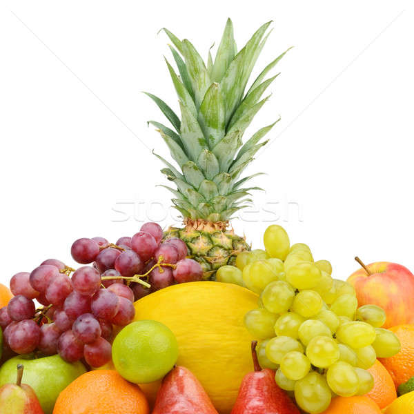 Gyümölcs bogyók izolált fehér étel háttér Stock fotó © alinamd