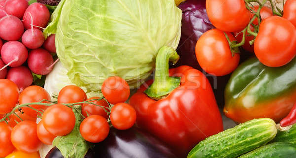 Stock photo: beautiful background of a set of vegetables