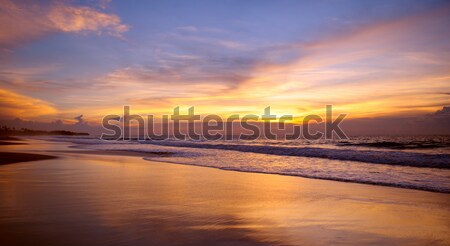 Beautiful sunset above the sea Stock photo © alinamd